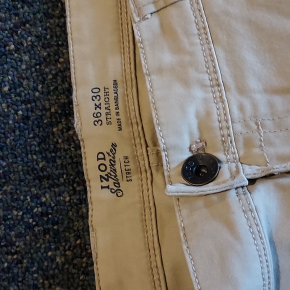 Izod pants NWT stretch Chino 36x30 - Picture 2 of 4